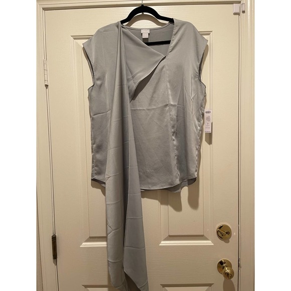 CHICO'S Dressy Silver Top - Size 2 (Large) - NEW!! - Picture 6 of 11